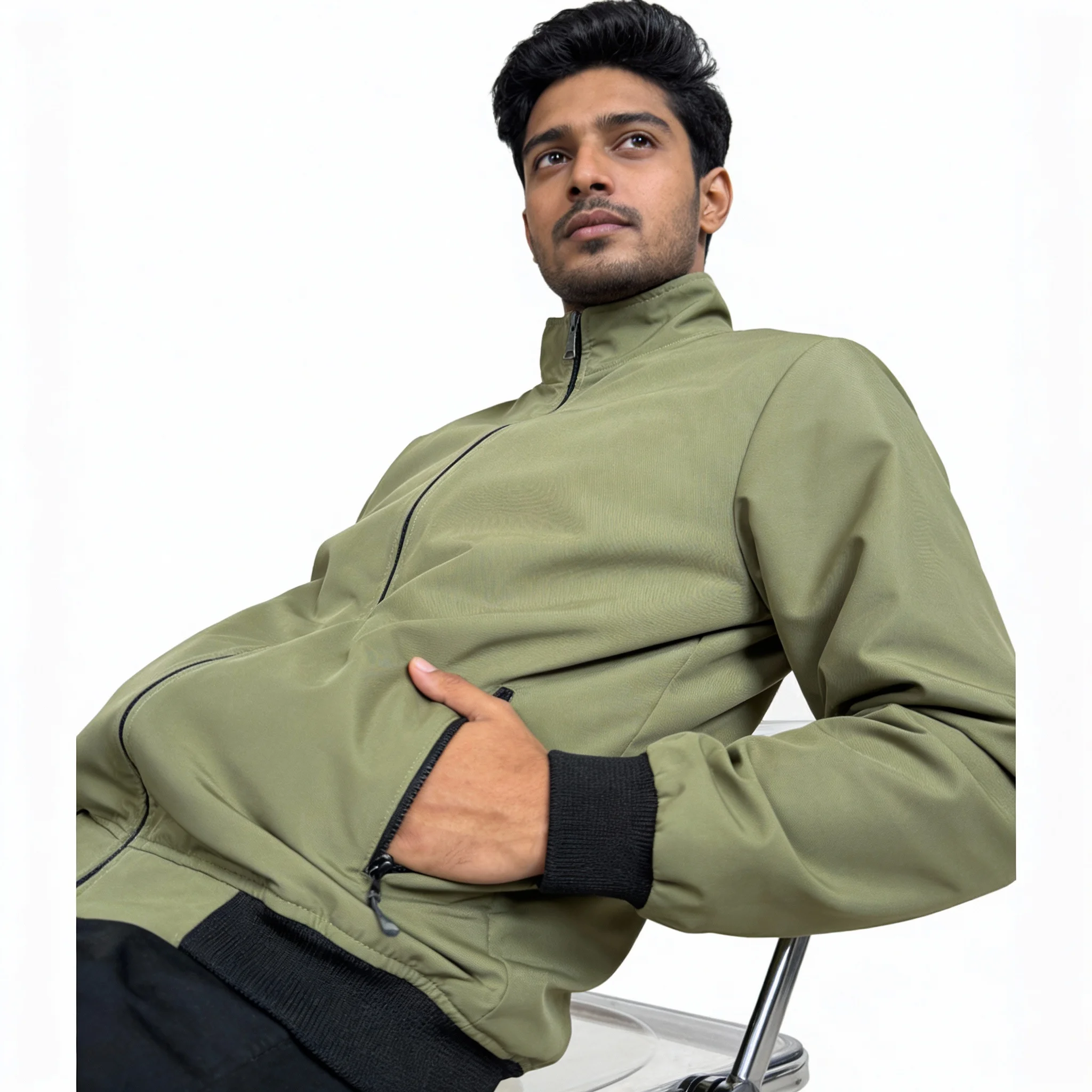 Suskin Fabric Premium Jacket -Light Olive (KSO01)