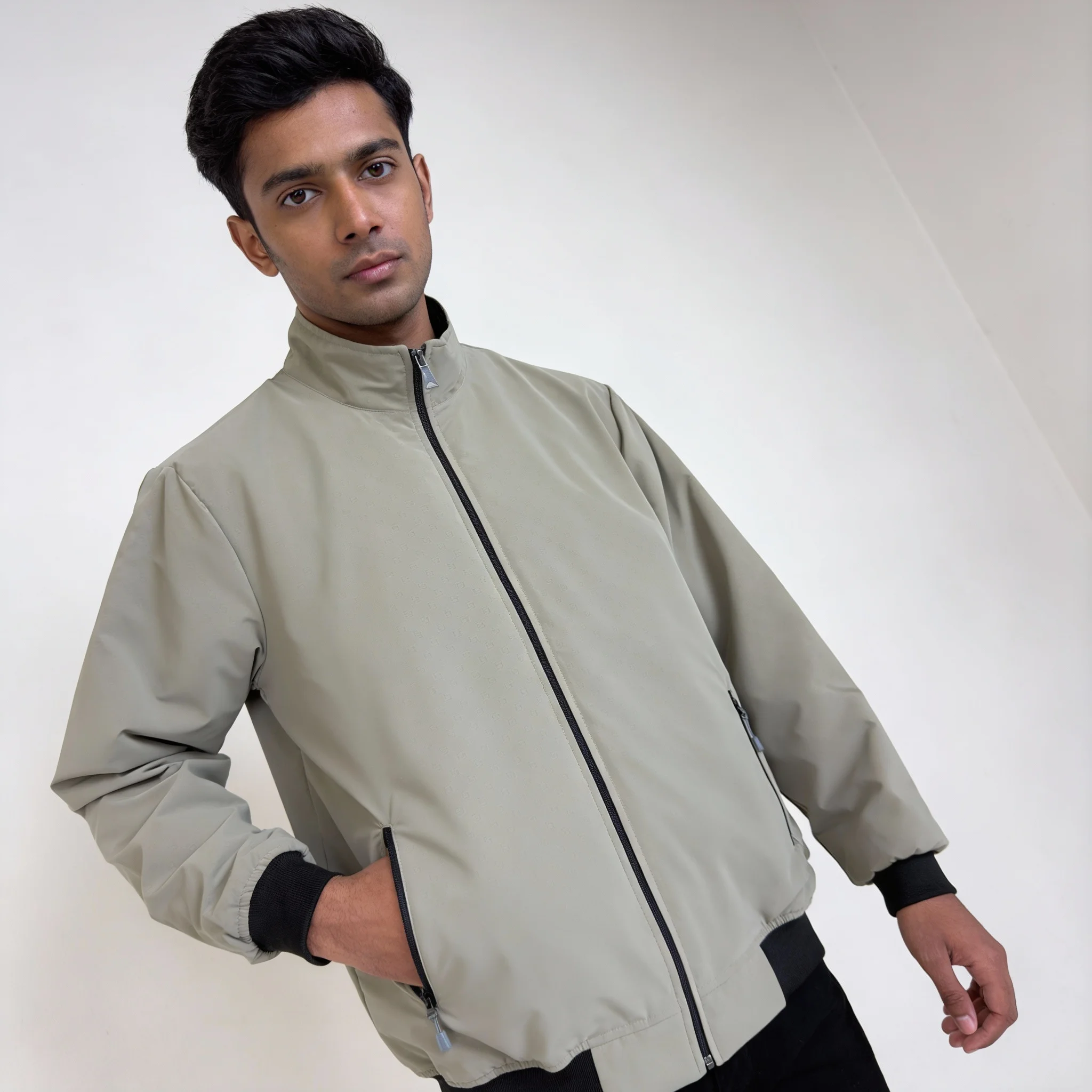 Men’s Kuasha Fabric Premium Winter Jacket – Beige