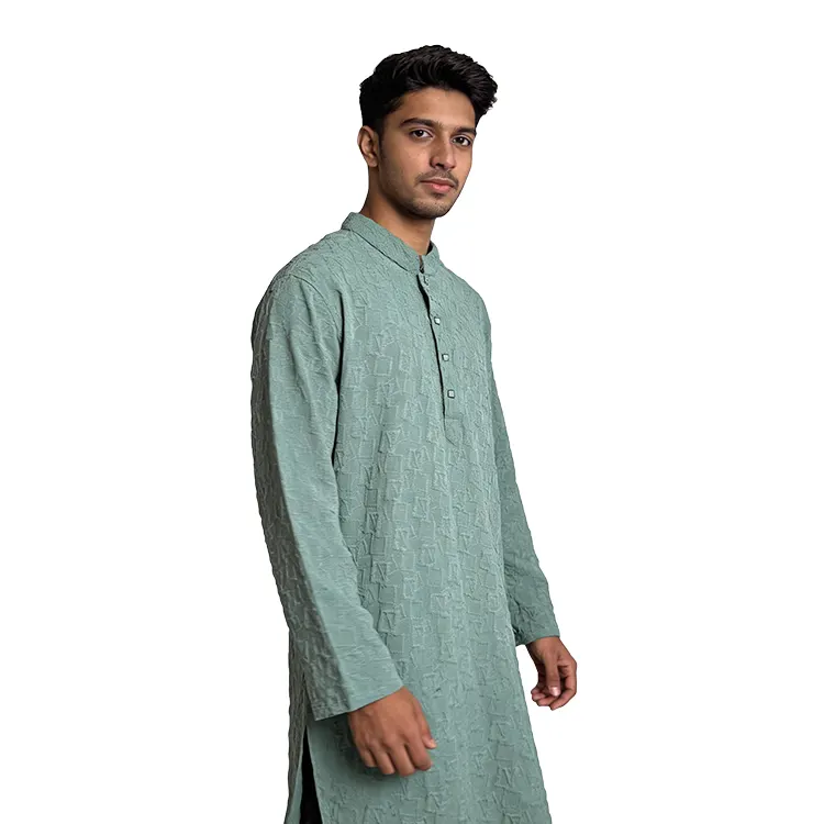 Verdant Crown Punjabi – Popcorn Elegance